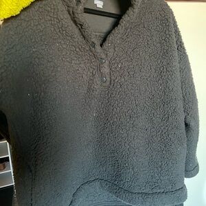 Aerie Black Teddy Jacket